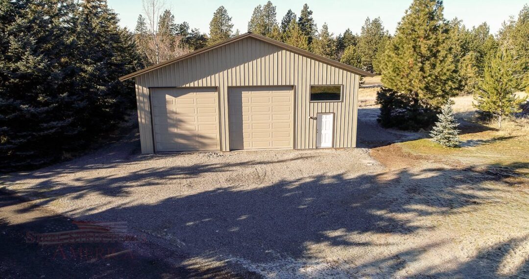 #10443 – 40x40x16 RV & Boat Garage w/ Shop – Greenacres | Steel Structures America