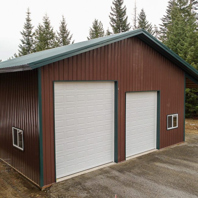 #10462 – Sagle Pole Building RV Garage & Shop 36x40x16 | Steel Structures America