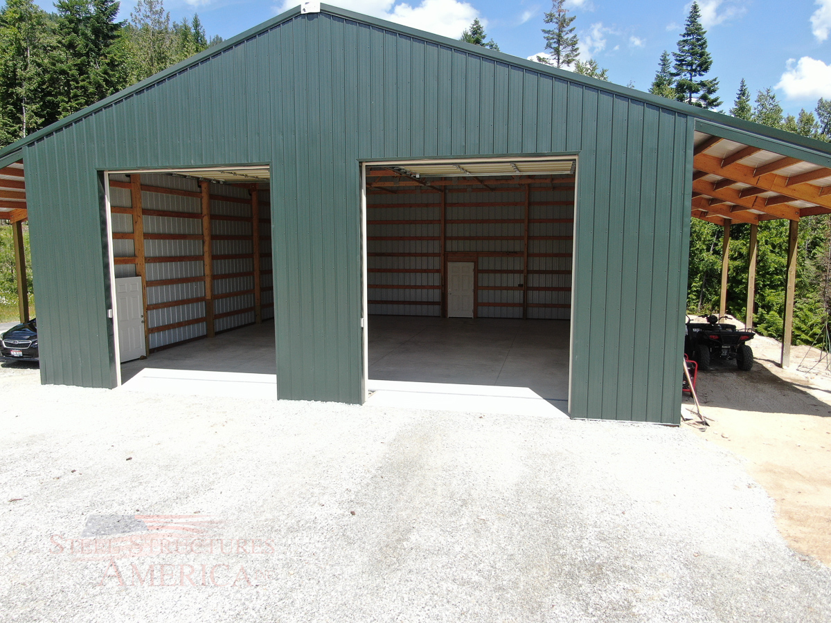 #10741 – Shop-Home – 30x40x14 – St. Maries, Idaho | Steel Structures America