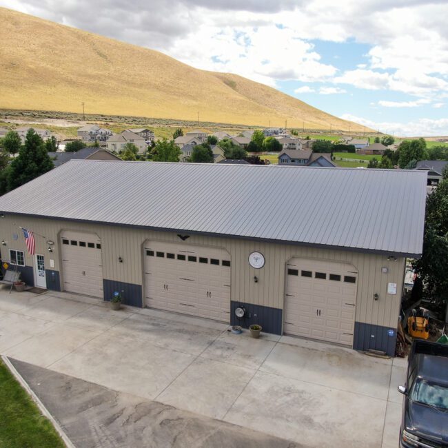 #8726 – Giant Shop – 45x72x14 – West Richland, WA | Steel Structures America