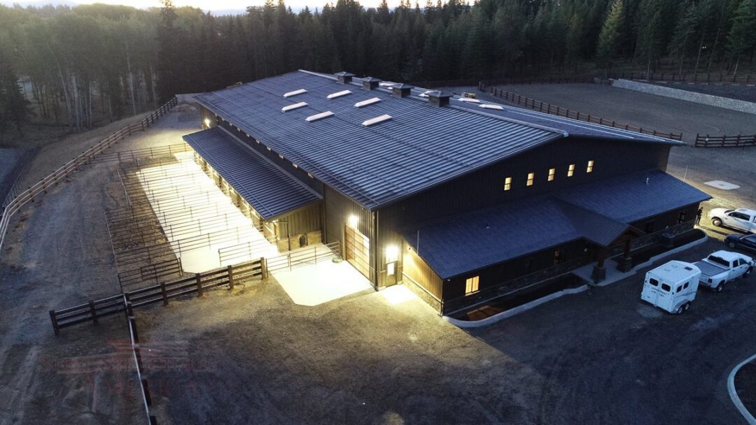 #9100 – Rathdrum Horse Barn and Riding Arena | Steel Structures America