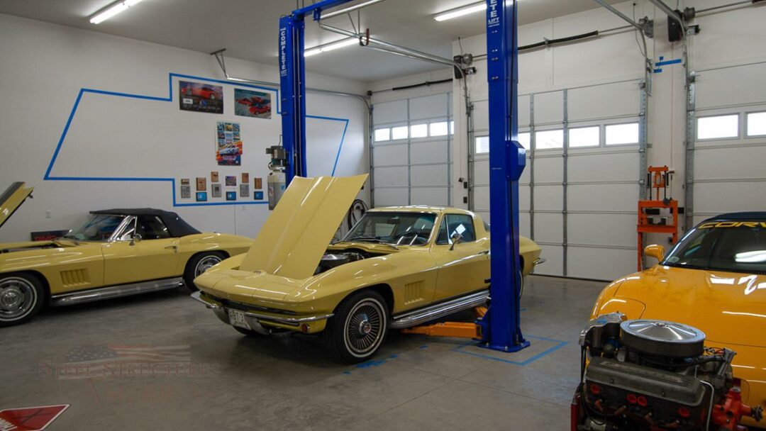 #9490 – Corvette Garage – Post Falls, ID | Steel Structures America
