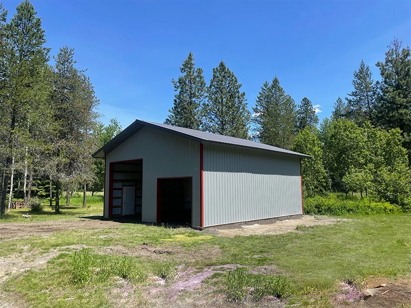 #12699 - 30 x 36 x 14 Drive-Through Garage in Usk, Washington | Steel ...