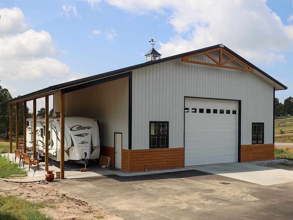 #12018 - 40 X 50 X 18 Garage And Shop With Lean-to In Parker, Co 