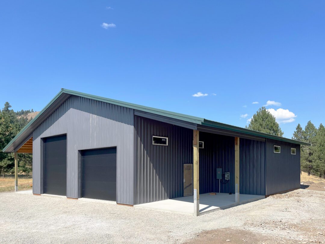 #13838 - 36 x 48 x 16 Metal Workshop With Two Lean-tos in Republic, WA ...